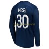 Original Fußballtrikot Paris Saint-Germain Messi 30 Heimtrikot 2022-23 Langarm Für Herren